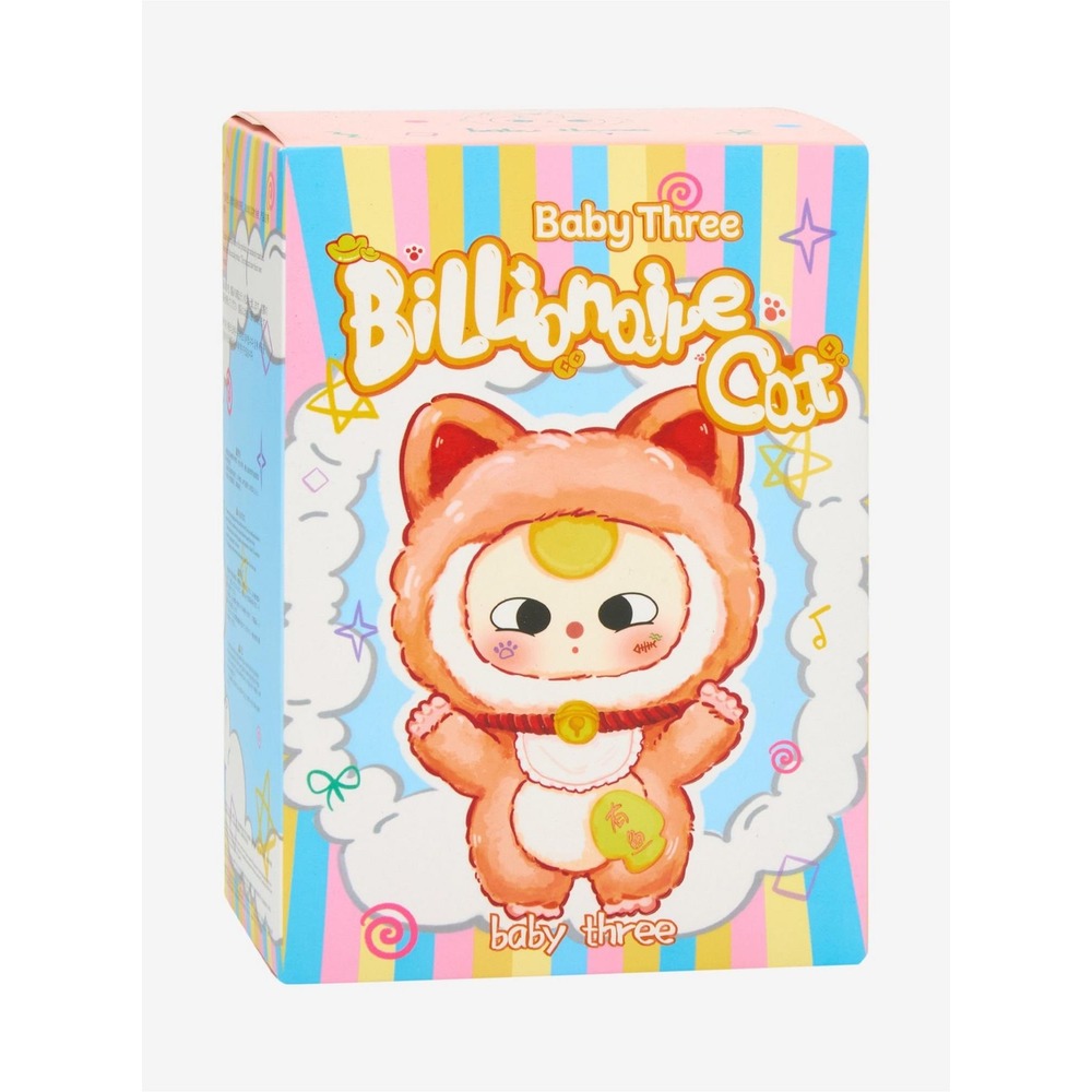 Baby‎ Three Billionaire Cat Series Blind Box Plushie Keychain Collectible Toy